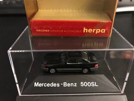 Herpa High Tech Mercedes 500SL 1:87 in Herpa Vitrine + OVP