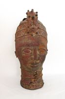 Tête Bini-Edo en bronze
