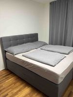 Boxspringbett grau in sehr guten Zustand