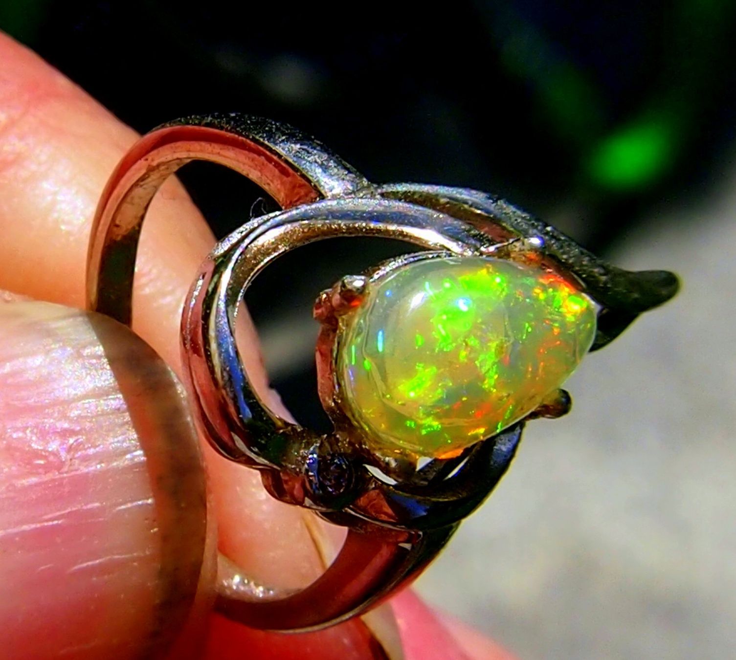 Anelli: 15 ct. highquality Ring mit AAA Feueropal – Nuovo e nell'imballaggio originale da Reinach BL venduto da Marblue 7