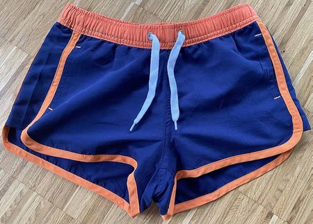Badeshorts Shorts blau orange Gr. 128