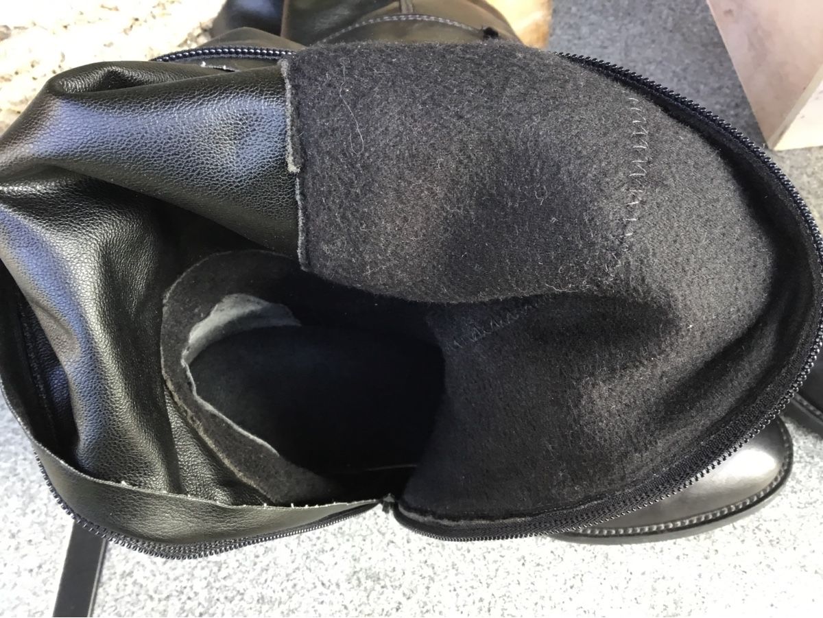 Scarpe da donna: Schlichte Overknee Stiefel aus Lederimitat, Gr. 37 – Usato da Regensdorf venduto da lotti8105 4