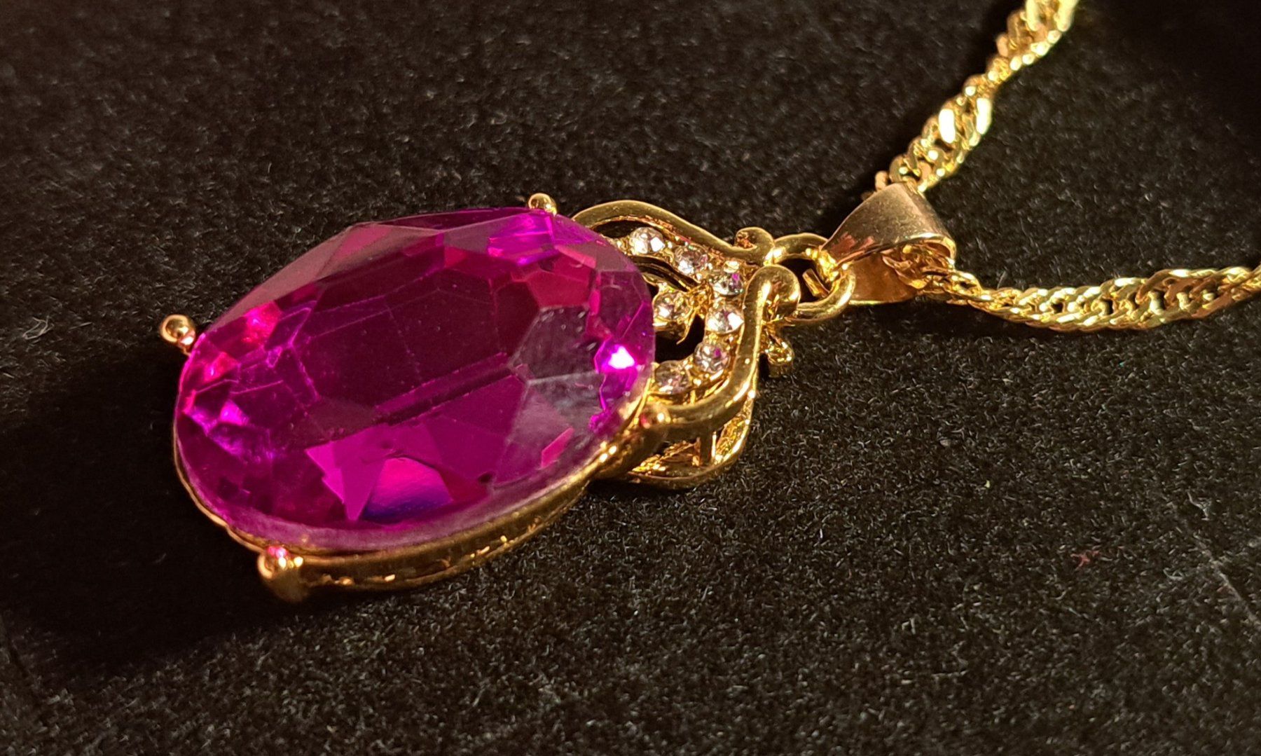 Catenine: Collier avec pendentif pierre de cristal – Nuovo e nell'imballaggio originale da St-Imier venduto da supernova21 2