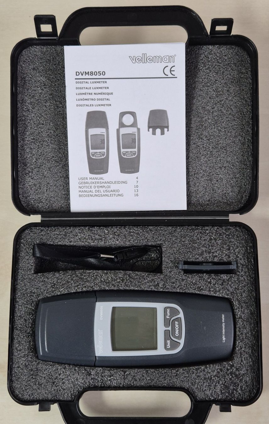 Messen: Velleman DVM8050 Digital Luxmeter – Gebraucht aus Oberrohrdorf von arfeso