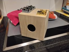 Spieldose, Holzwürfel, sehr schöner Klang