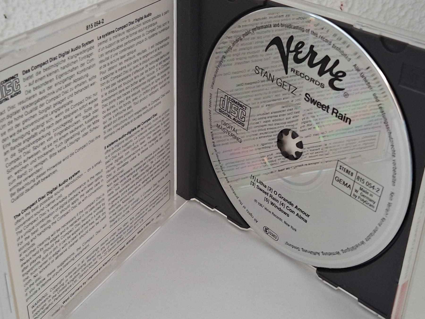 CDs: CD Stan Getz Quartett -  Sweet Rain – Gebraucht aus Aarberg von Jackup1 2
