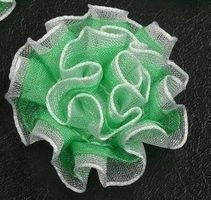 Fleur organza 2 tons VERT 3cm