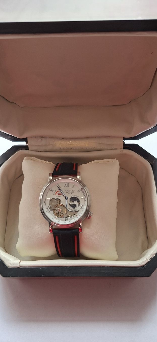 Orologi: Magnifique montre Mexus phase de lune – Nuovo e nell'imballaggio originale da Bercher venduto da gfc_cs28 2