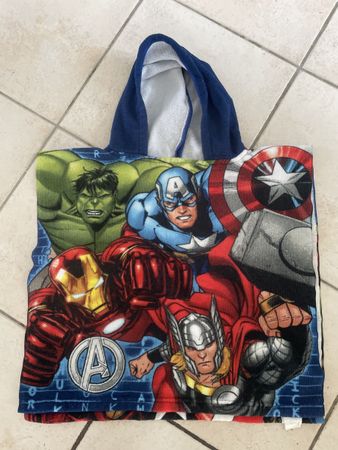 Avengers Strandtuch Badetuch Kapuze Poncho Gr.92/98
