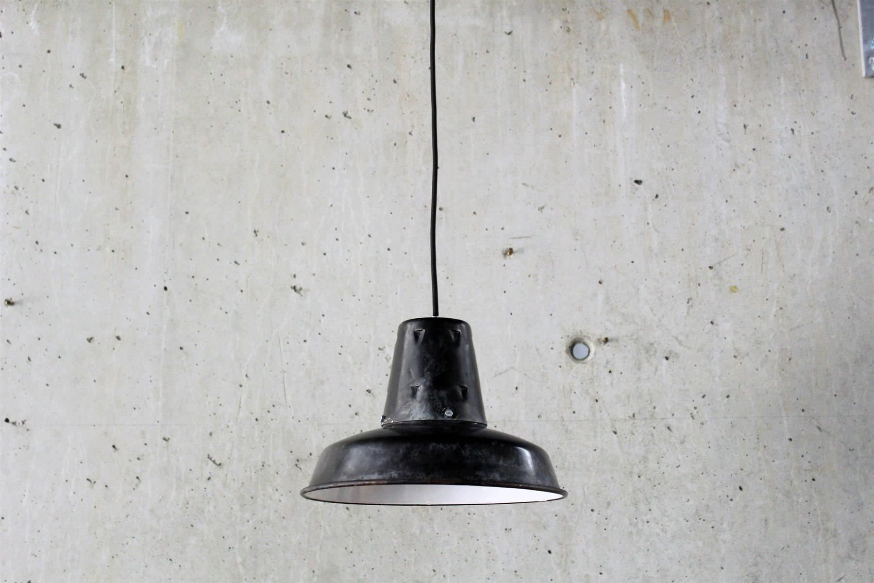 Lampadari & plafoniere: Industriedesign - Emaille - Pendelleuchte. Original von 1920 – Usato da Bern venduto da kultiges 9