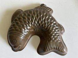 Vintage Fisch Kuchenform, Kupfer, für Sammler & Küche!
