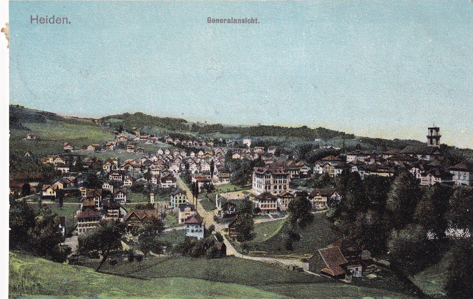 Ansichtskarten: Heiden Generalansicht  1910 – Gebraucht aus Cormoret von Pascalll2001