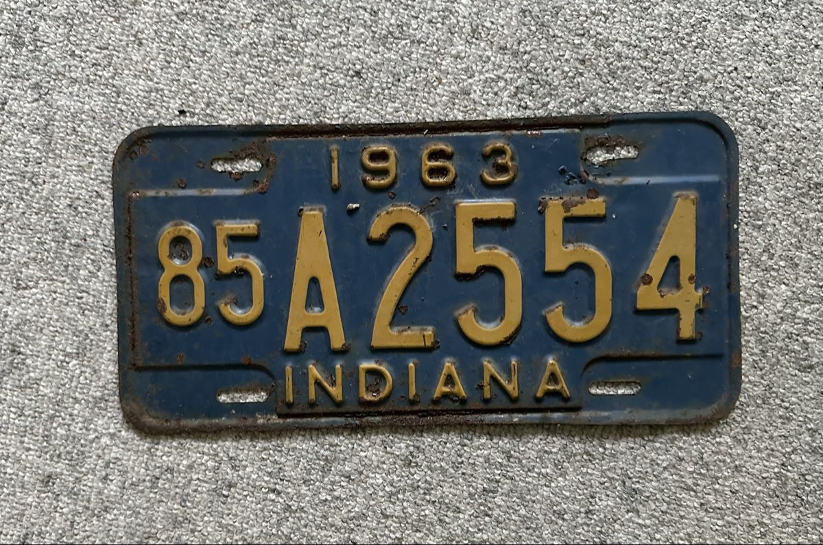 Insegne: Vintage Indiana Nummernschilder – Usato da zürich venduto da PatCat02