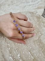 Edelstahl Armband mit Zirkonia Stein