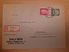 AT-R-Brief nach Innsbruck aus 1942 Zustand gem. Bilder