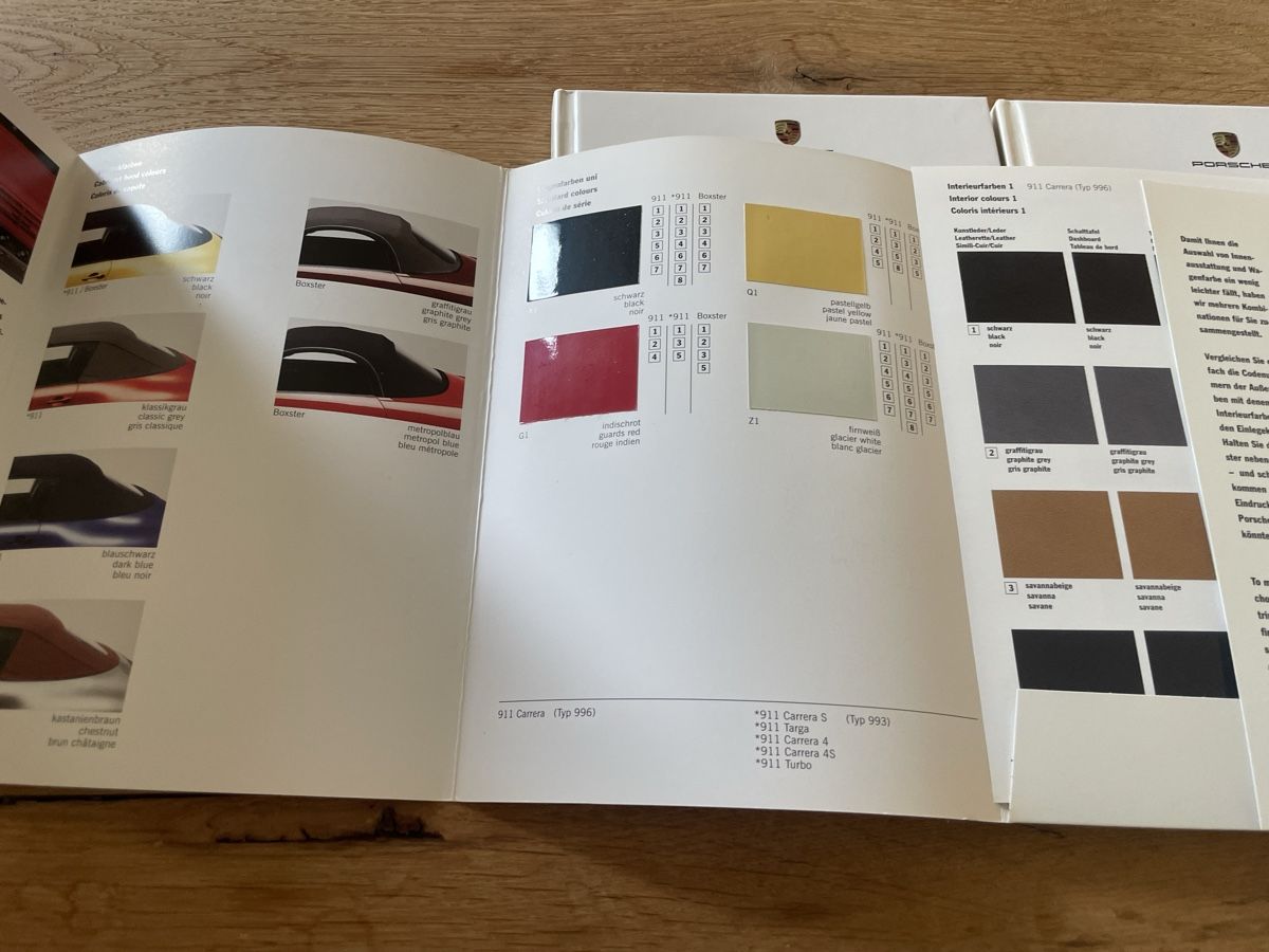Libri: 2 Porsche Bücher und ein Prospekt Boxter, 911, Farben – Usato da Winterthur venduto da cheerio97 1