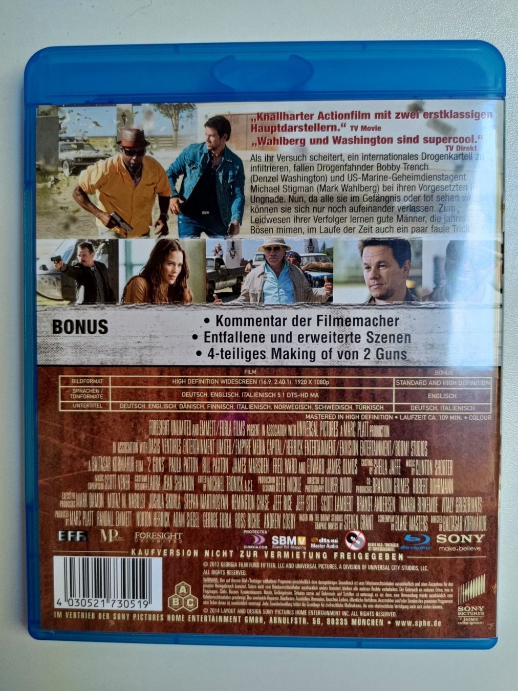 Tutti i DVDs: 2 Guns – Usato da Liestal venduto da Kratzilla 2