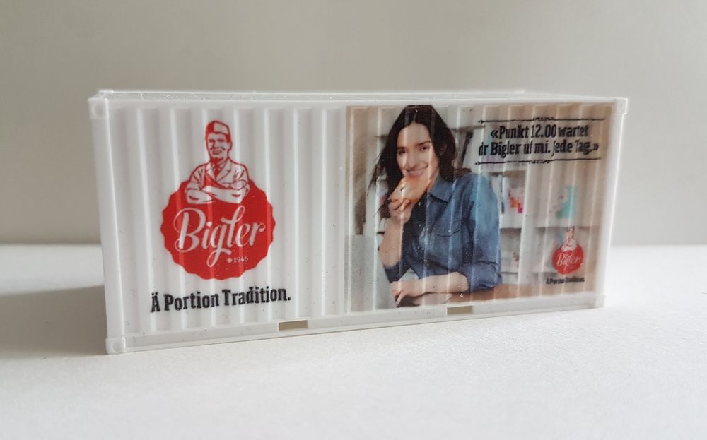 H0 20 ft. Container Bigler mit Bilder (Neu und originalverpackt) in ...