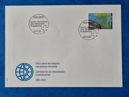 Schweiz FDC Zentralamt für int. Eisenbahnverkehr 24.11.1992