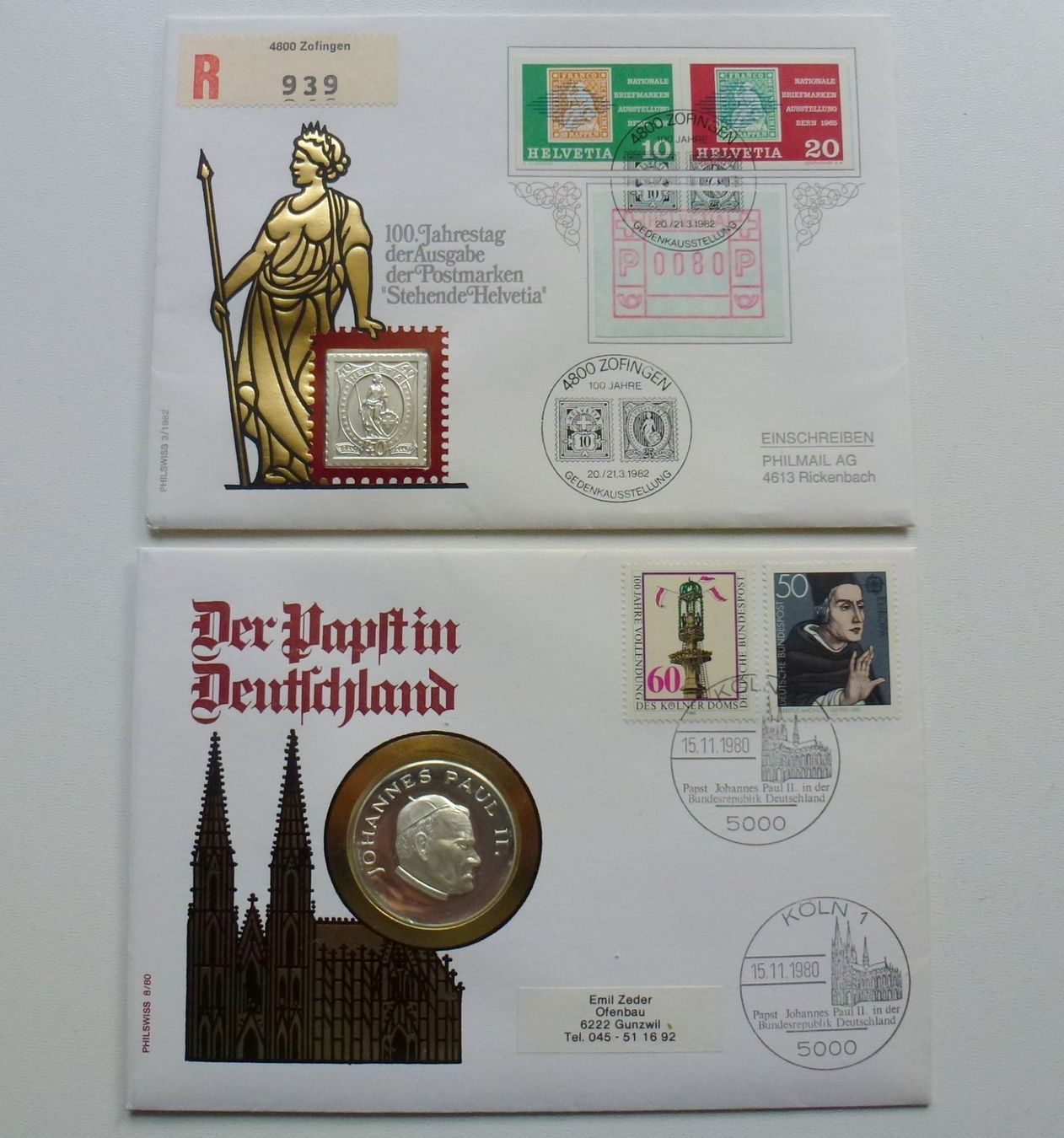 Tutti le monete: SILBER ++ 9 Stück verschiedene Silber Numisbriefe 1976 – Usato da Walkringen venduto da Casablanca777 5