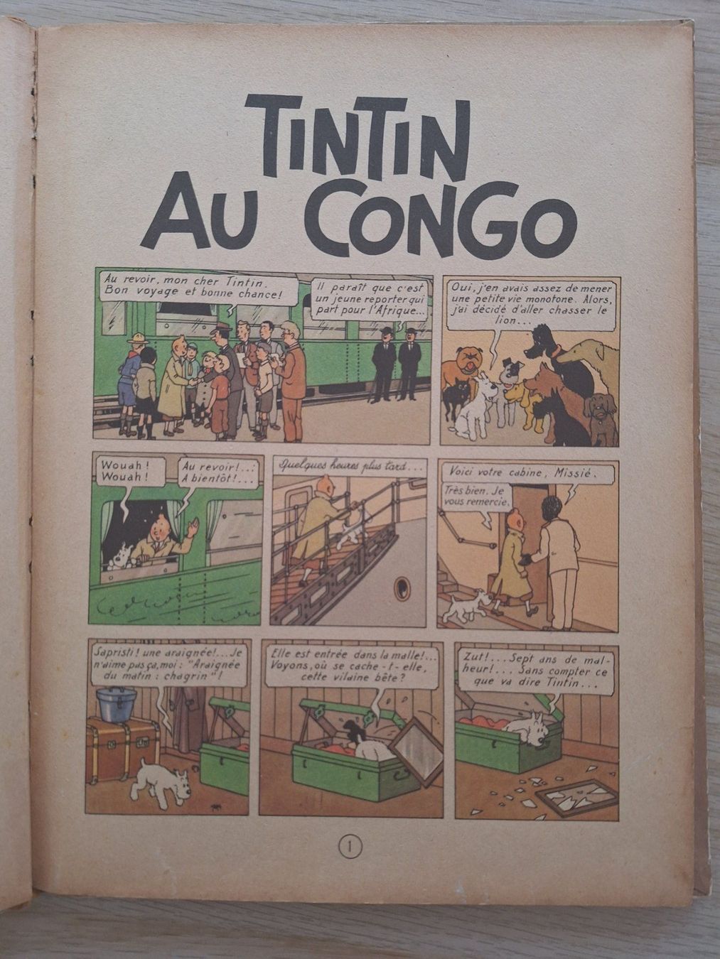 Fumetti: TINTIN au Congo / EO couleur 1946 / B1 – Usato da Nyon venduto da beny13 6