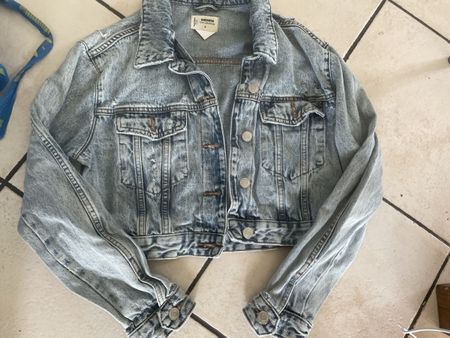 Coole Tally Weijl Jeans Jacke Gr. S im Used Look 
