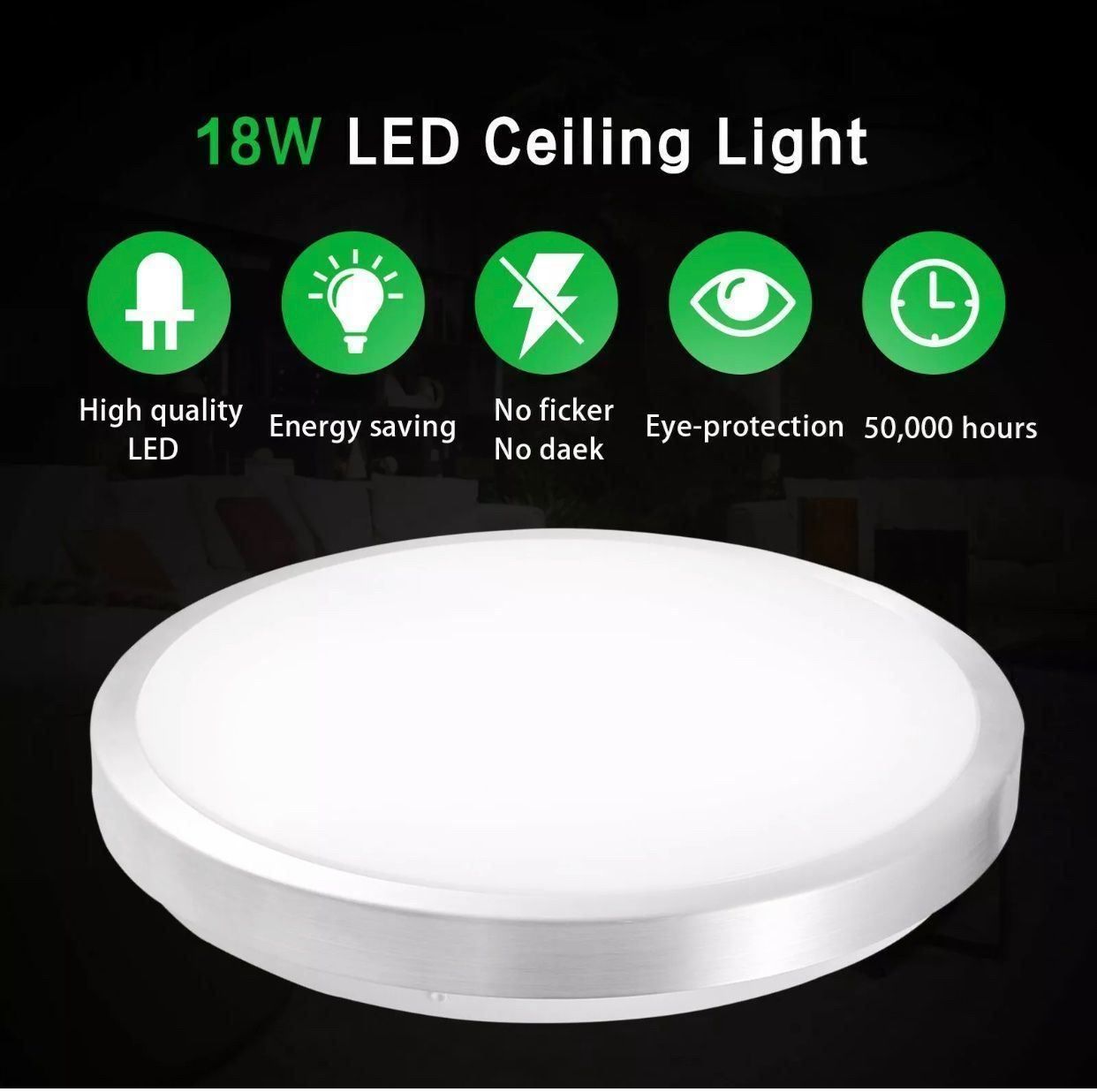 Lampade: +24W LED Deckenleuchte mit Bewegungsmeld – Nuovo e nell'imballaggio originale da Amriswil venduto da JaJa-Express 1