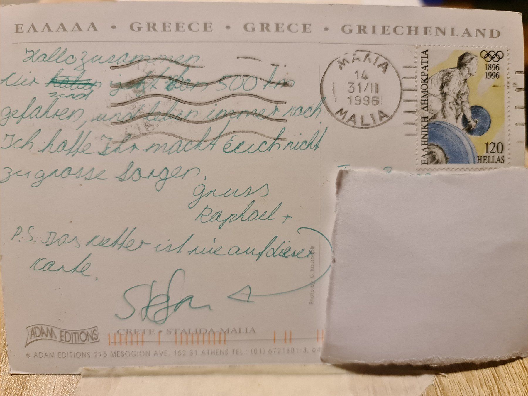 Cartoline postali: Ansichtskarte Kreta Griechenland – Usato da Dintikon venduto da Vexi 1