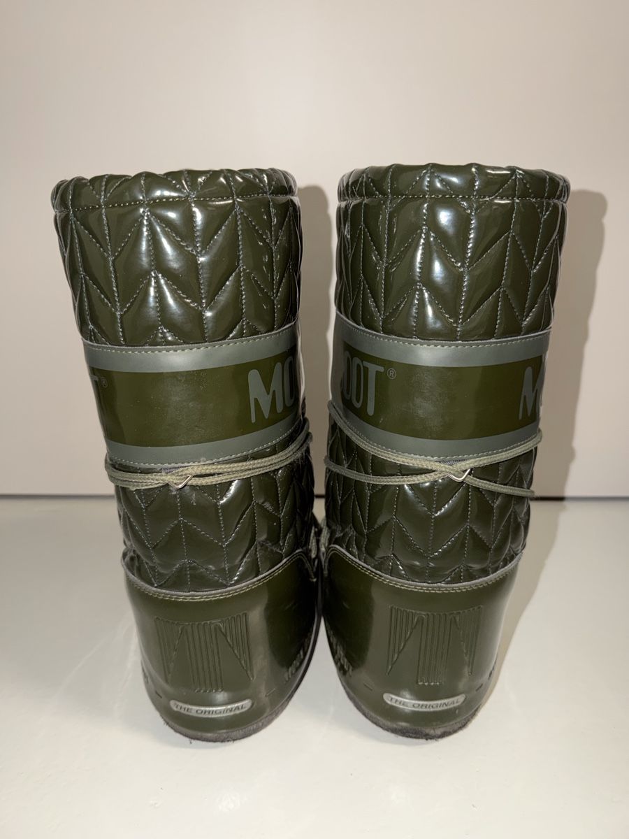 Moon Boot Scarpe da donna: Moon Boot Stiefel gesteppt khaki 35-38 – Usato da Baar venduto da miami88mami 1