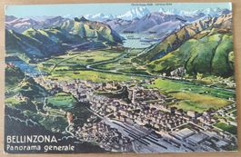 Bellinzona Panorama Generale um 1910