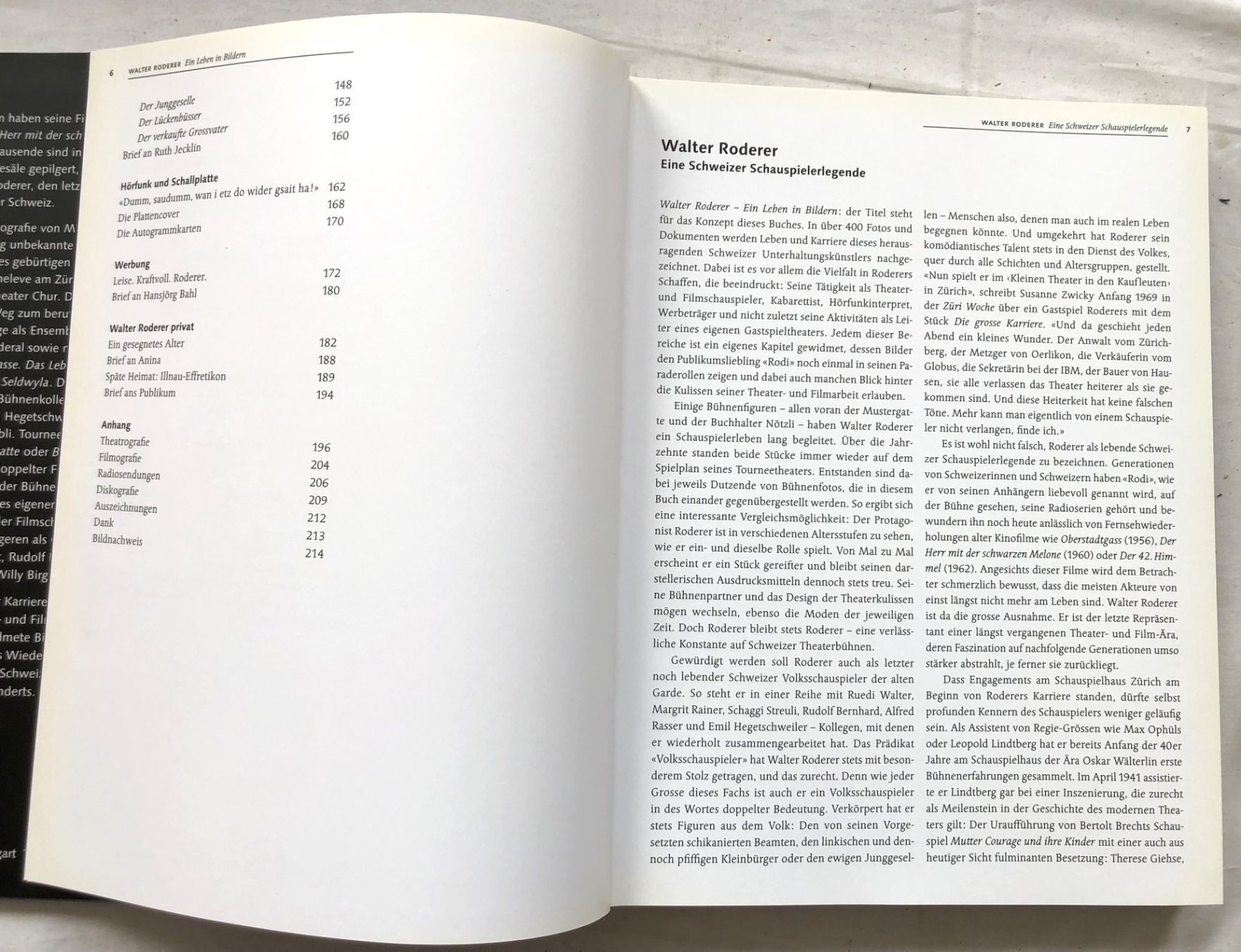 Libri: Walter Roderer - Ein Leben in Bildern - signiert! – Usato da Schaffhausen venduto da durruti 6