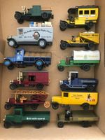 Sammlung 12x Märklin Oldtimer LKW u.a. Feuerwehr Postauto