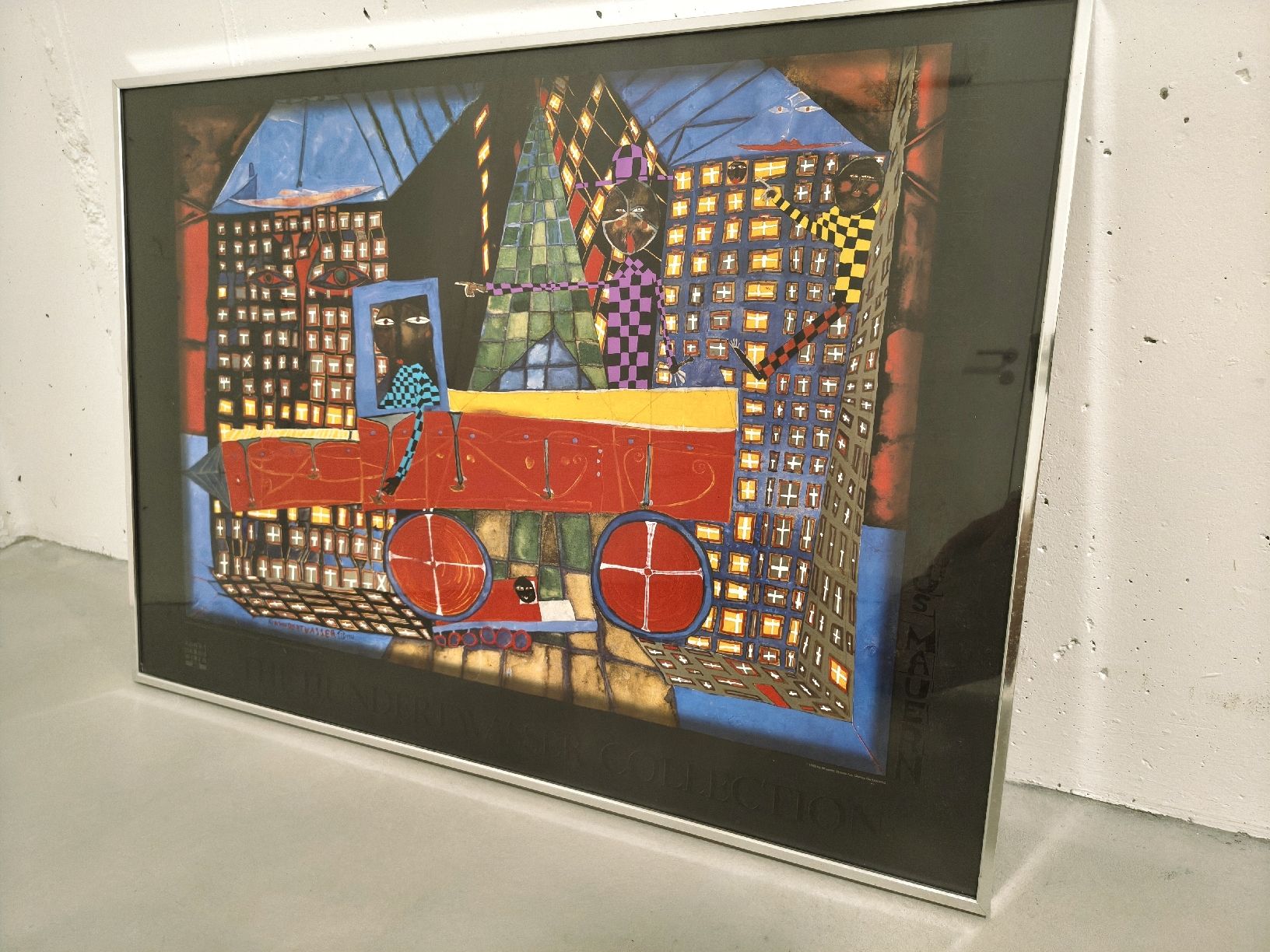 Foto & Immagini: Hundertwasser Kunstdruck "Träumender Lastwagenfahrer" – Usato da Altdorf UR venduto da Futuradesign 1