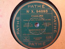 Disques 78 tours Pathé aiguille de Mistinguett - X.94093