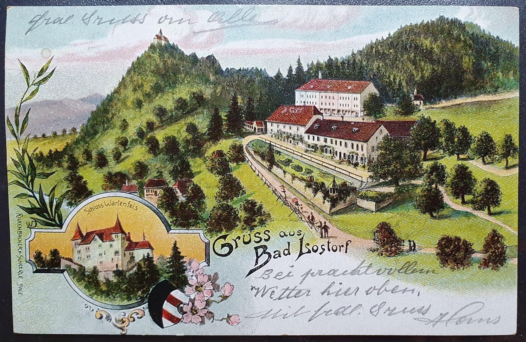 Cartoline postali: Gruss aus Bad Lostorf 1906 TOP – Usato da Kreuzlingen venduto da Rschweiz1