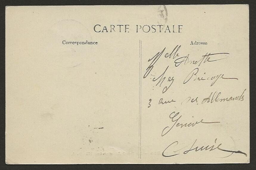Alle Briefmarken: 1914 Postkarte von Paris nach Genève – Gebraucht aus Arlesheim von kuhnphila 1
