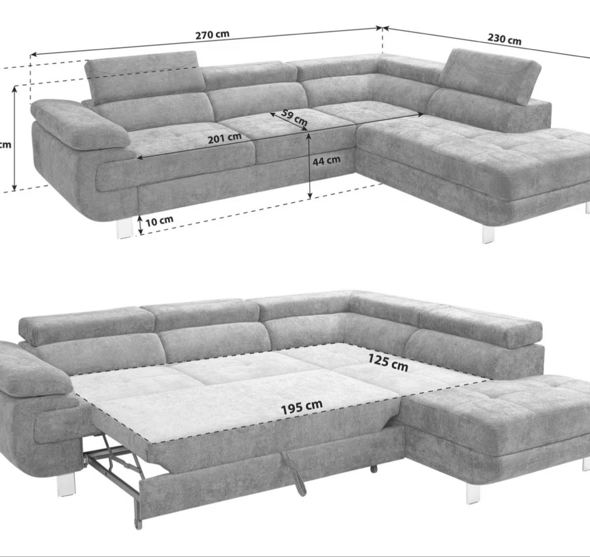 Divani: Ecksofa mit Schlaffunktion & Bettkasten – Usato da Dietikon venduto da Eylem79 9