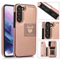 Schutzhülle Etui Leder Cover Rosa für Samsung Galaxy S23Plus