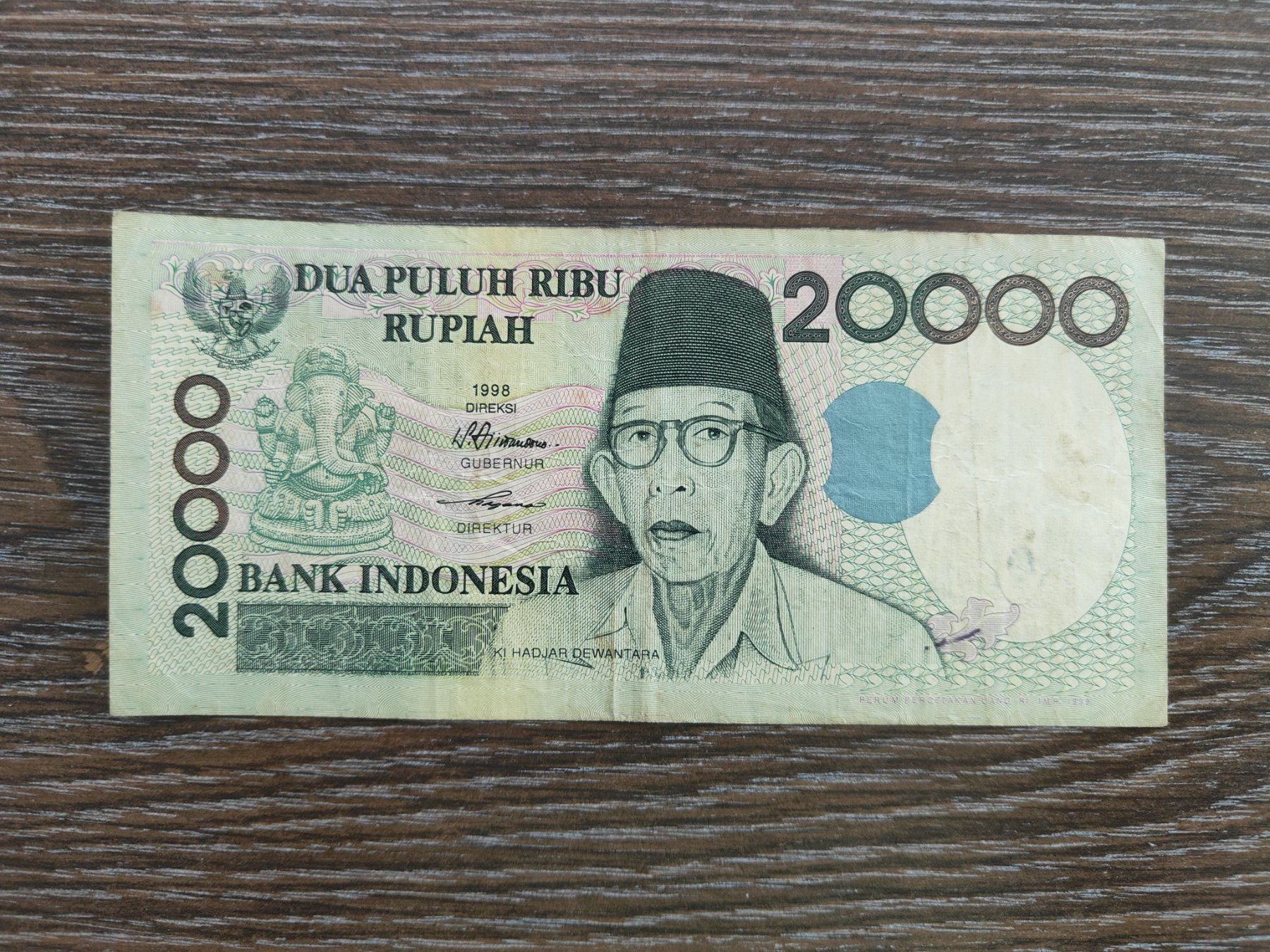 Banconote: Indonesien 20'000 Rupiah 1999 !!!!! – Usato da Flaach venduto da Lonzo99
