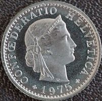 20 Rappen 1975 stgl. / aus Münzsatz