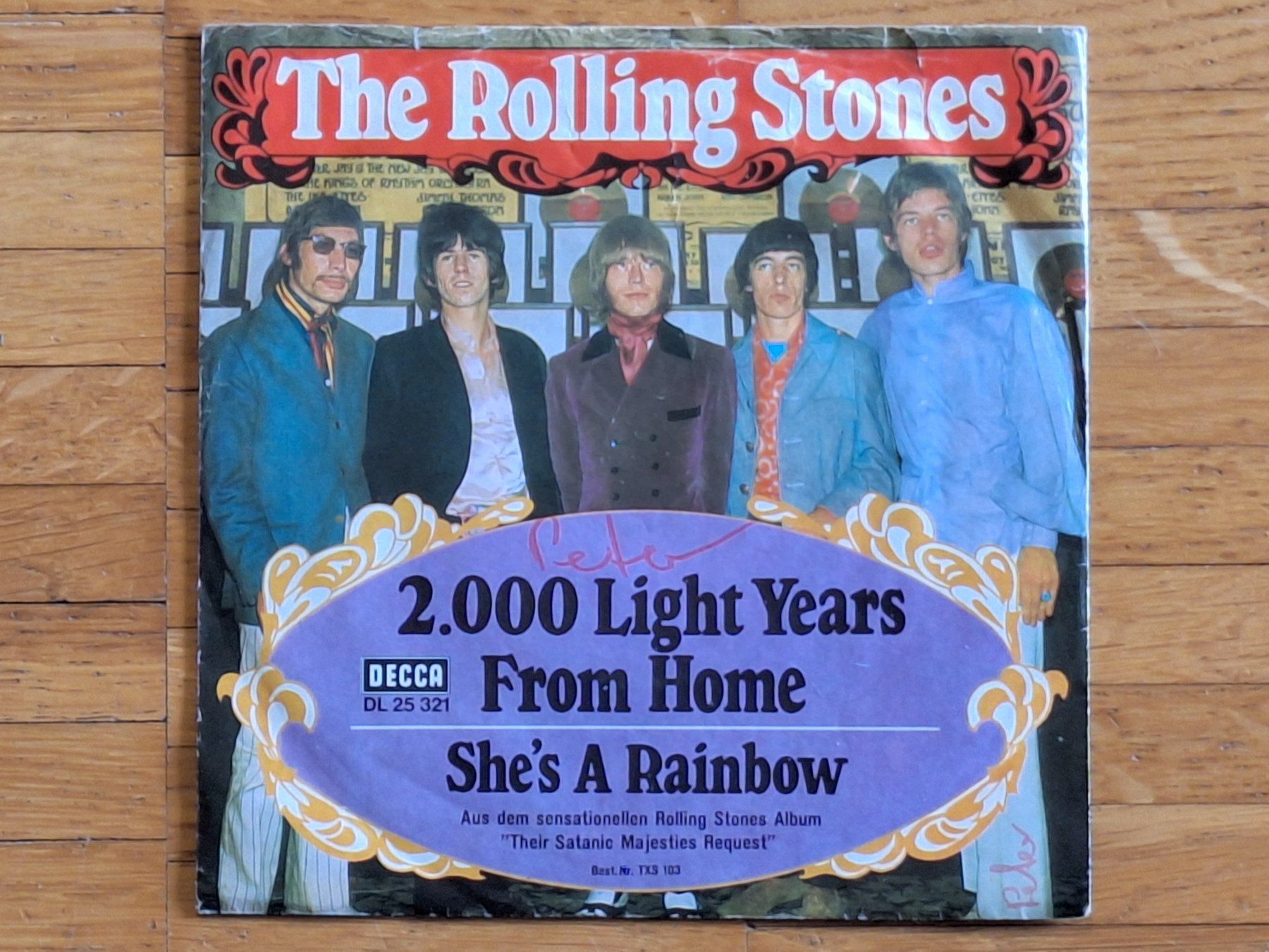 Dischi in vinile: The Rolling Stones, 2000 Light Years From -7" Single DE 1967 – Nuovo (secondo la descrizione) da Oberentfelden venduto da Musicud