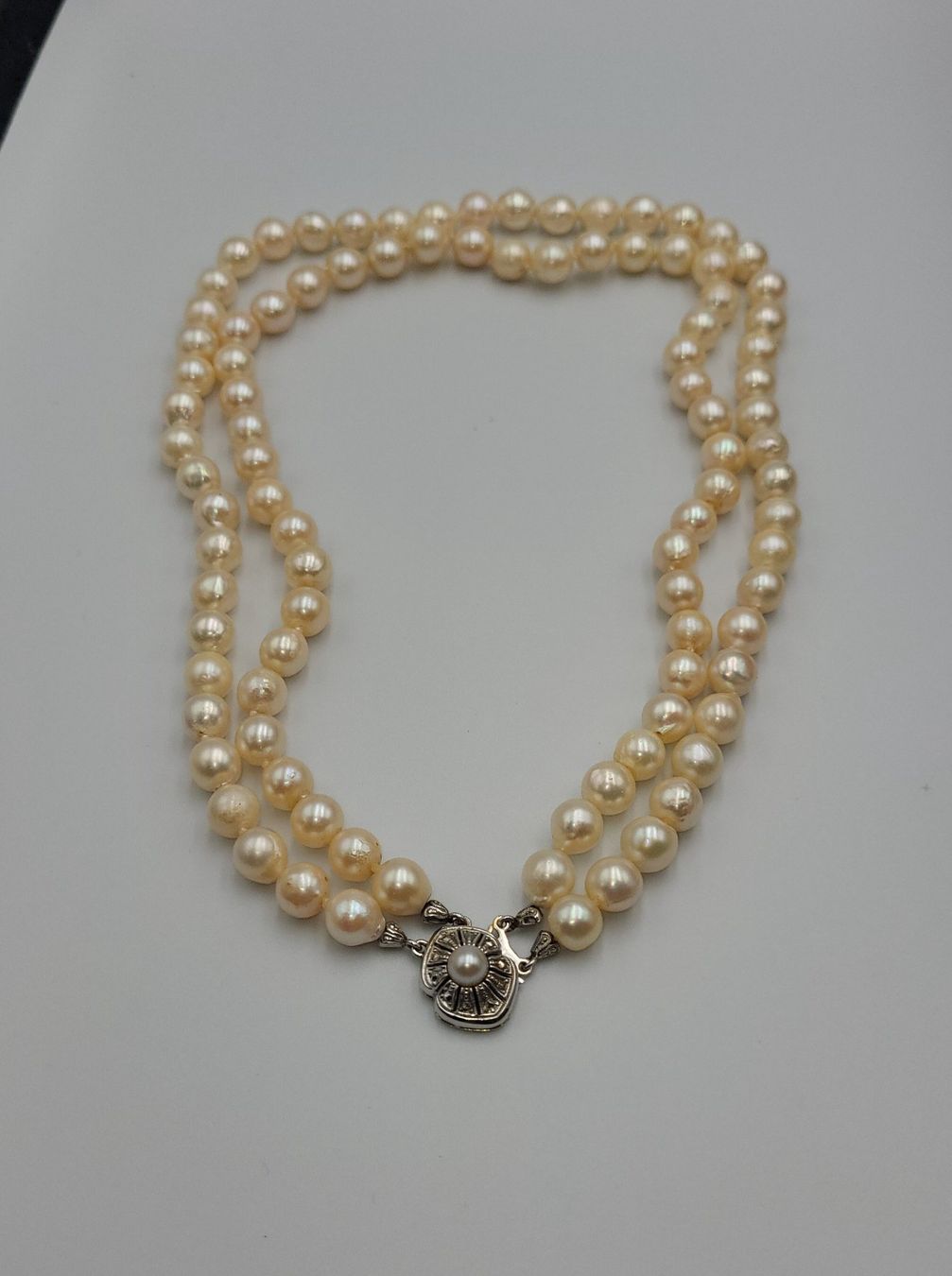 Catenine: Gold 585 Perlen Kette Mit Gold Verschluss – Usato da Wald ZH venduto da Dasilver 3