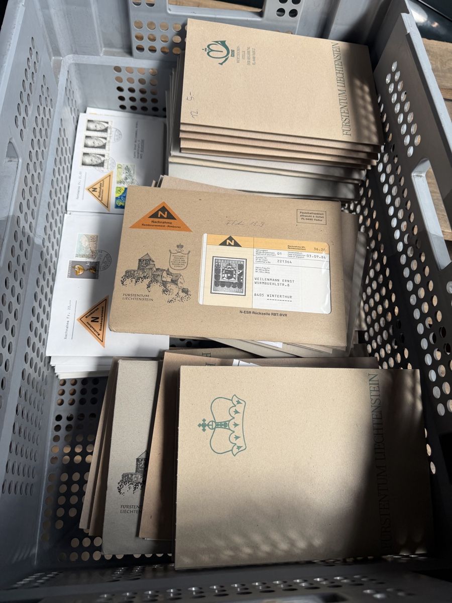 Alle Briefmarken: Frankaturen lichtenstein  – Gebraucht aus Bütschwil von sof_p98b 8