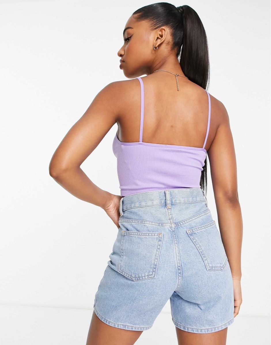Tops: Subdued Hell-Lila Ribbed Crop Top S – Gebraucht aus Rümlang von svent 1