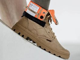 Palladium Lace-Up Ankle Boots in Caramel (Size 42)