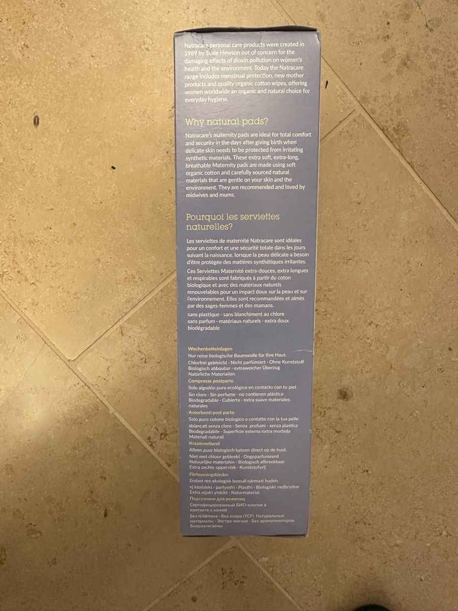 Prodotti di pulizia: Natracare Maternity pads – Nuovo e nell'imballaggio originale da Zürich venduto da casiana 2