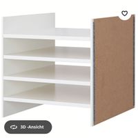 Briefablage IKEA KVISSLE weiss 4 Fächer Ikea Kallax