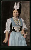 Schöne Appenzellerin im Trachtenkleid