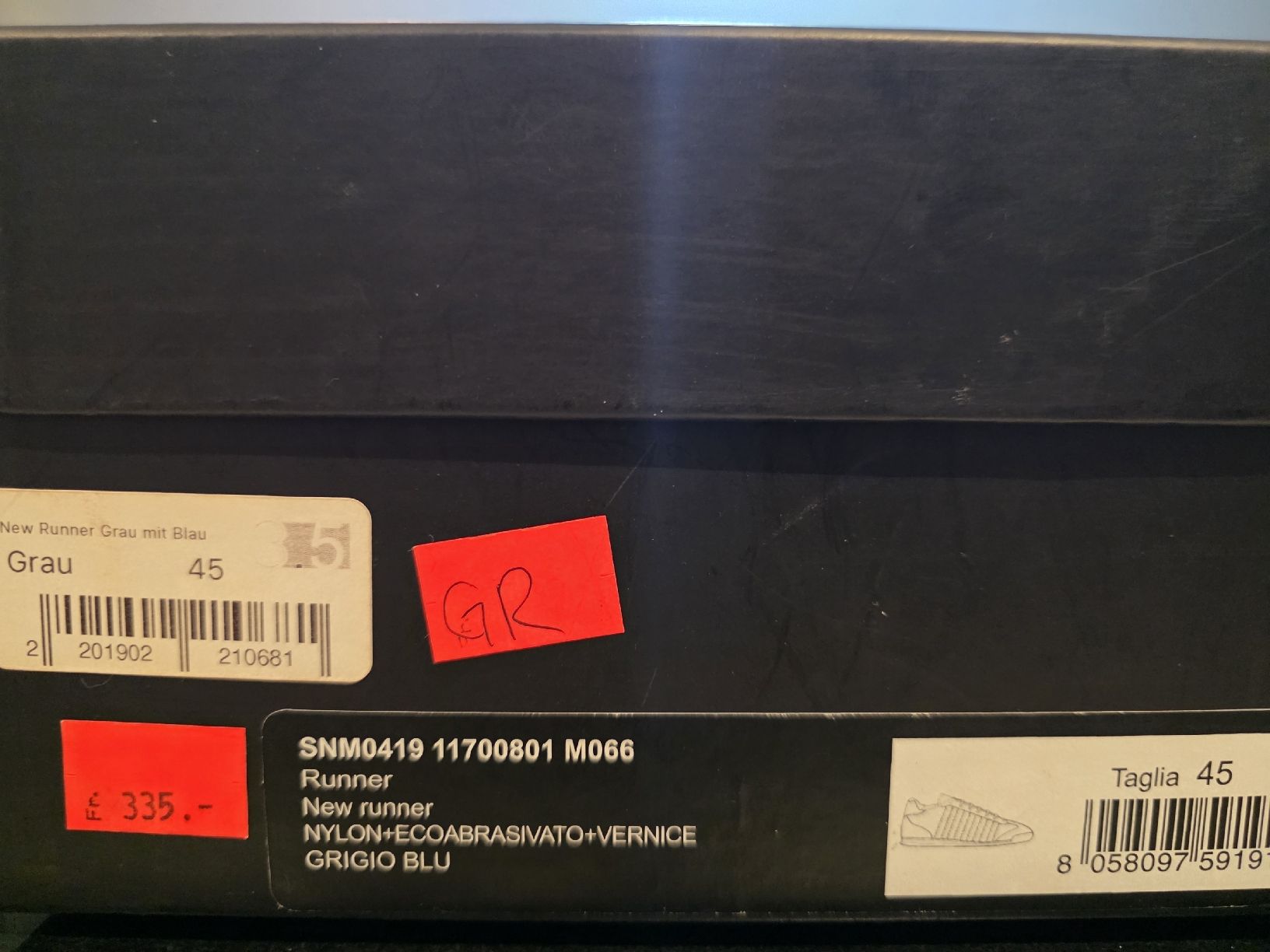 Dsquared2 Chaussures hommes: Dsquared2 Turnschuhe Runner Grau Blau Grösse 45 neu mit Box – Neuf avec emballage d'origine à Hägendorf par bue_58km 1