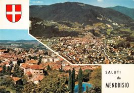 Saluti da MENDRISIO - schöne Panoramakarte